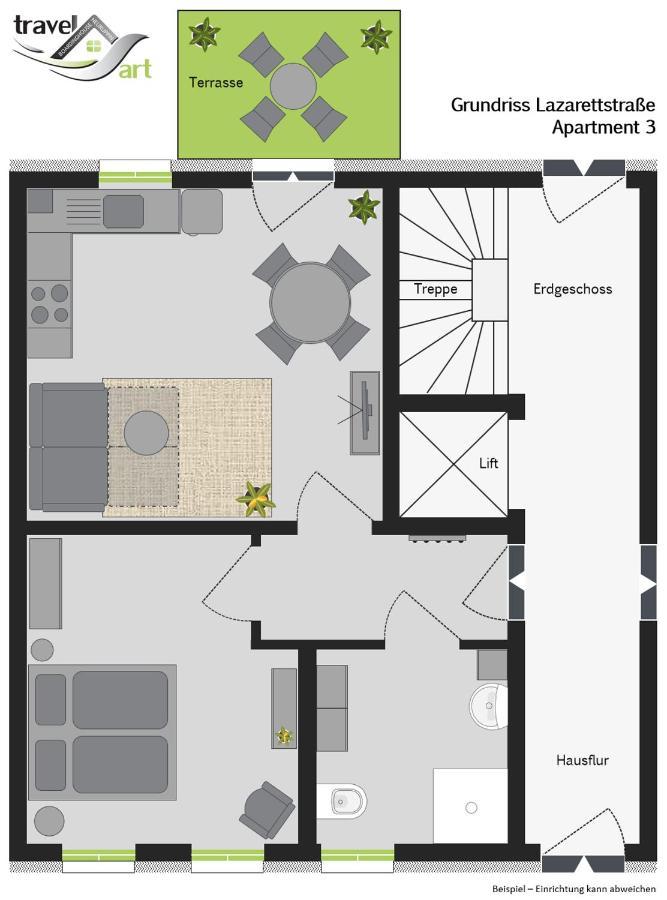 אפרטהוטל נוירופין Travel Art Boardinghouse מראה חיצוני תמונה